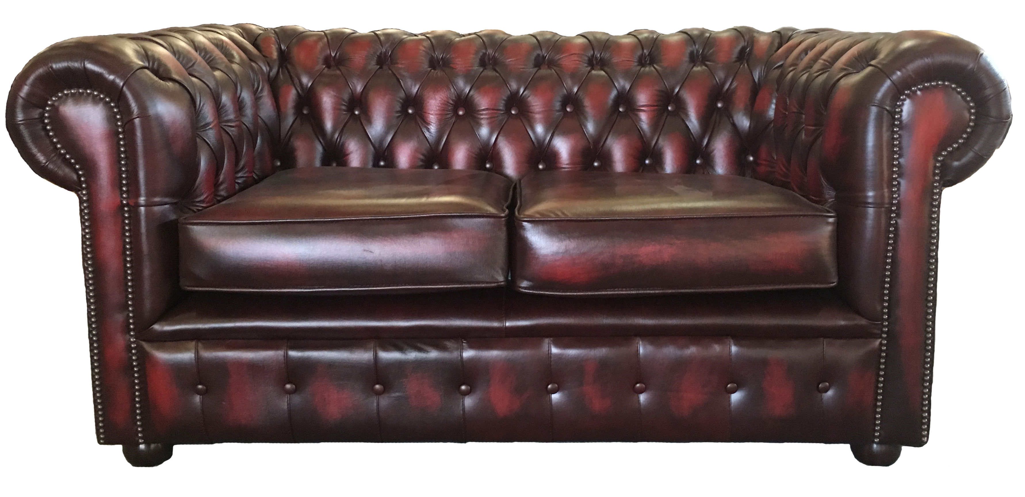 modway chesterfield genuine leather sofa