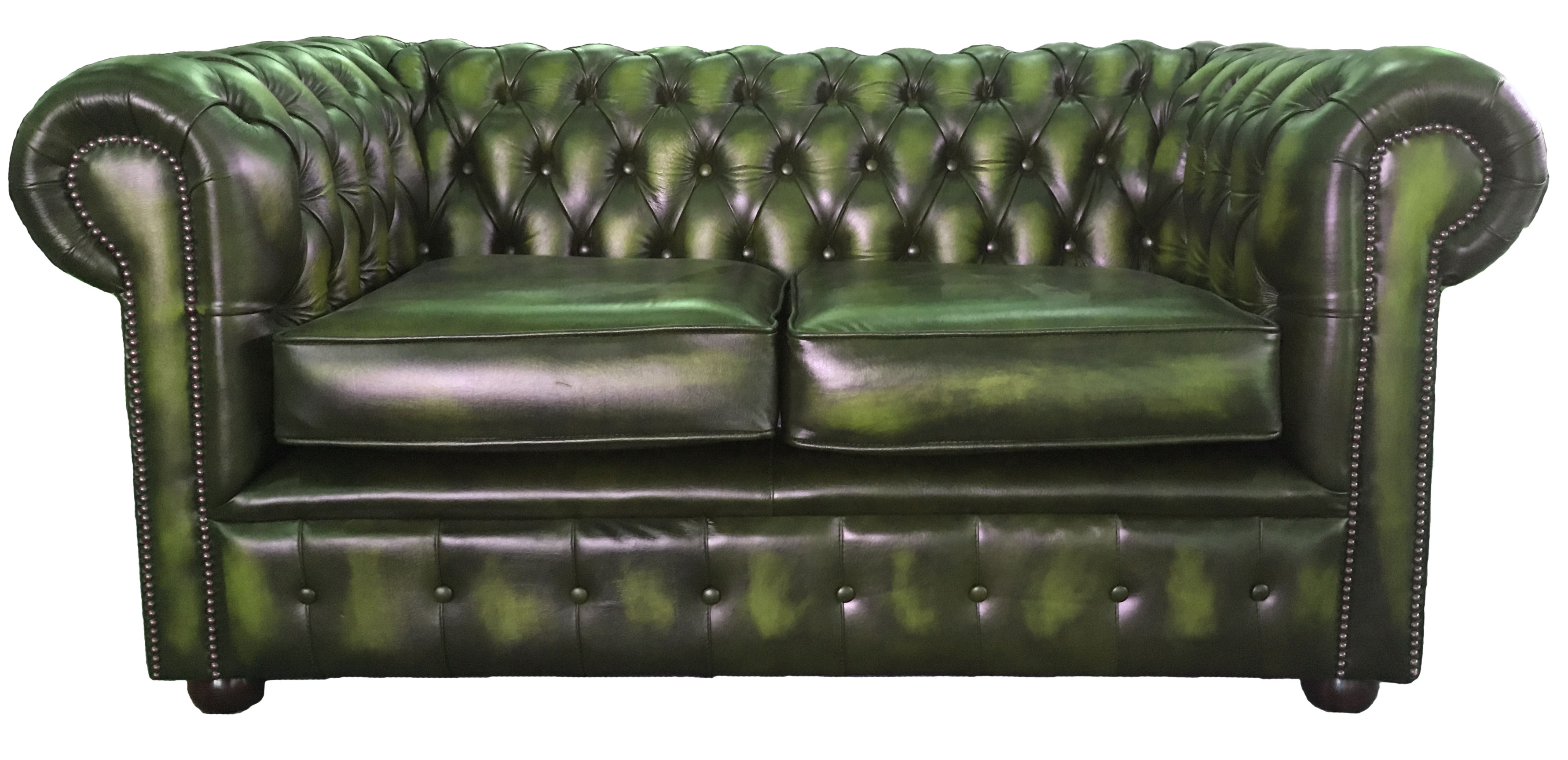 Genuine Leather Chesterfield Three Two Seater Sofa In Antique Green 8438640125128 Ebay