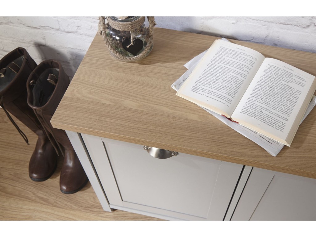 Grey shoe clearance cabinet groupon