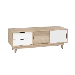 Scandi Oak White Compact TV Unit Living Room