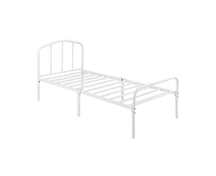 Milton Traditional White Single Bed