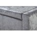 Verona Ottoman Bench Grey Crushed Velvet