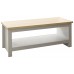 Lancaster Living Room Coffee Table with Shelf Grey