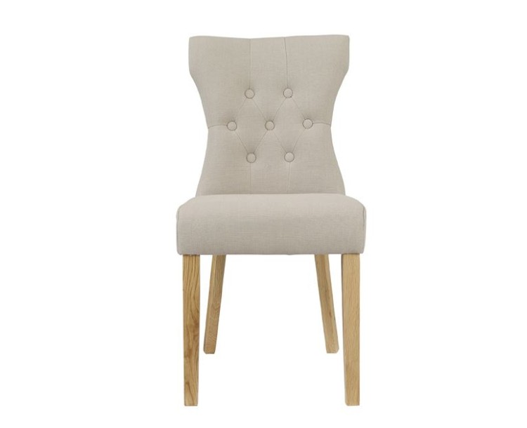 Naples Dining Chair Beige Pack of 2