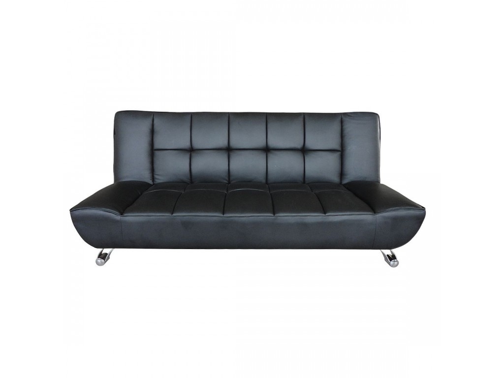 Vogue Sofa Bed Black Faux Leather