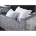 Verona Ottoman Bench Grey Crushed Velvet