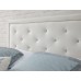 White Hollywood Faux Leather 3FT Single 90cm Ottoman End Lift Up Bed Frame