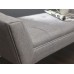 Milan Upholstered Bench Grey Hopsack
