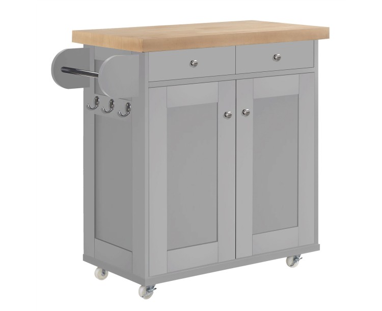 Portland Grey Compact Kitchen Island