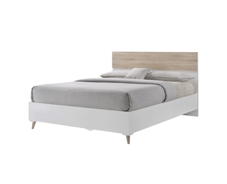 Stockholm 5FT Kingsize Bed White-Oak