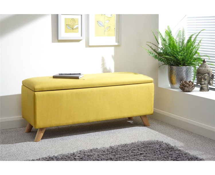 Secreto Mustard Contemporary Ottoman