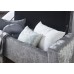 Verona Ottoman Bench Grey Crushed Velvet