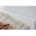 White Faux Leather 5FT Kingsize 150cm End Lift Ottoman Storage Bed Frame