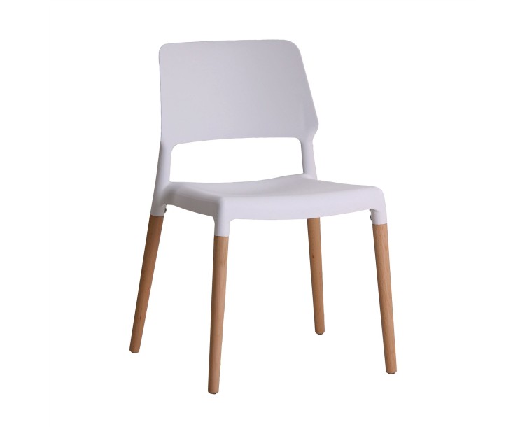 Riva White Compact Chair Whte Pack of 2