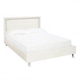 Crystalle 4FT6 Double Bed White