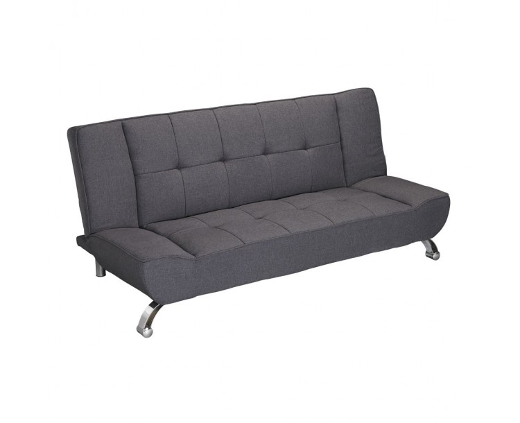 Vogue Grey Upholstered Fabric Sofa Bed