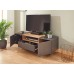 Stylish Compact Scandi Oak Modena TV Unit Grey