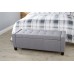 Grey Fabric Verona Ottoman Storage Bench Box