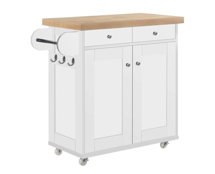 Portland Kitchen Island White