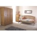 Madrid 3FT Single Wooden Day Bed Only Oak