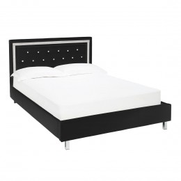 Crystalle 4FT6 Double Bed Black