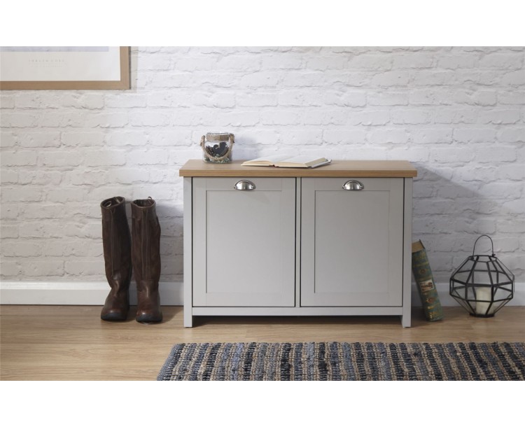 Lancaster Shoe Storage Cabinet Grey