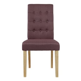 Roma Plum Padded Chair Pack of 2