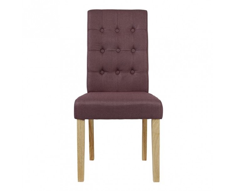 Roma Plum Padded Chair Pack of 2