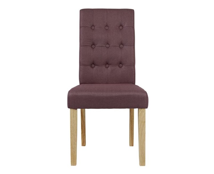 Roma Plum Padded Chair Pack of 2