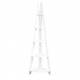 Tiva Corner Ladder Shelving White