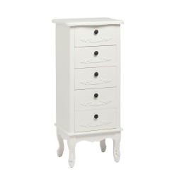 Antoinette White Vintage Tallboy Chest