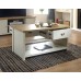 Lancaster 2 Drawer Coffee Table Cream