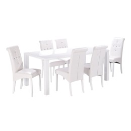 Monroe PUro Large Dining Table White