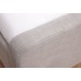 Light Grey Hopsack Fabric Ashbourne 5FT Kingsize 150cm Bed