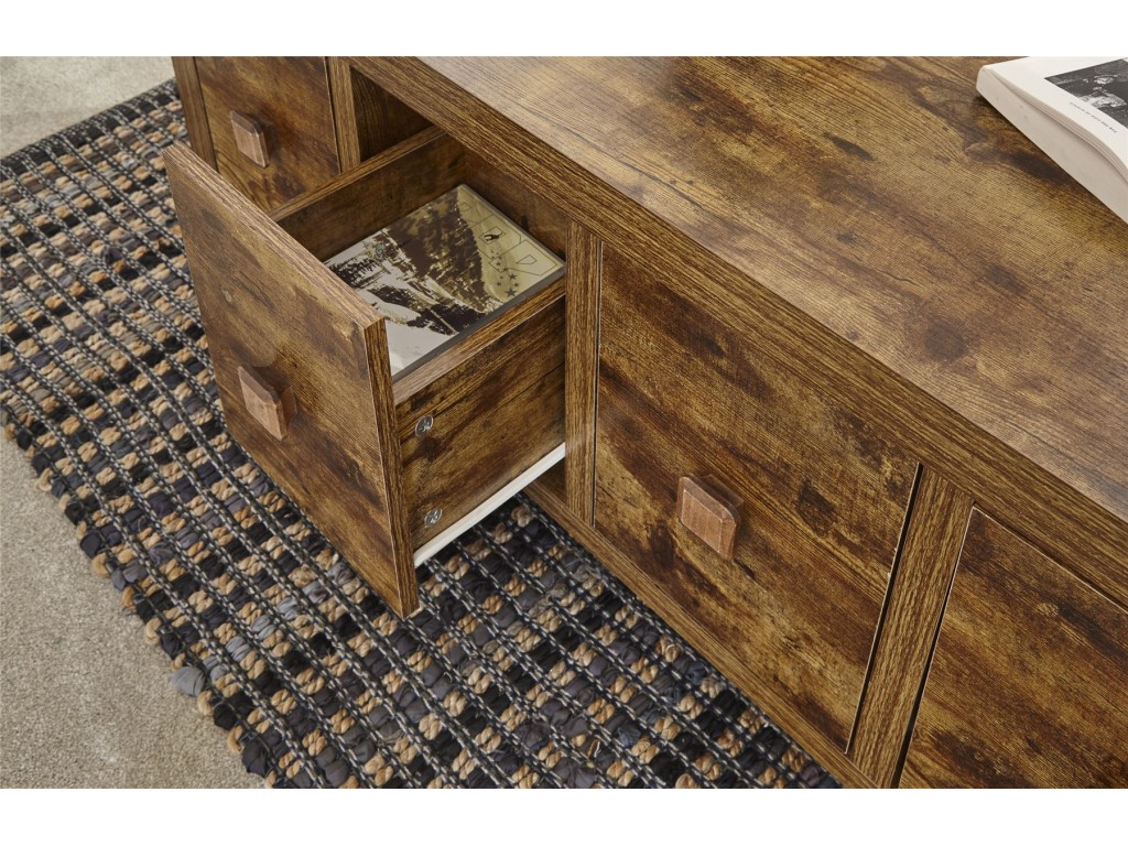 Jakarta Mangowood Living Room 8 Drawer Coffee Table Cabinet