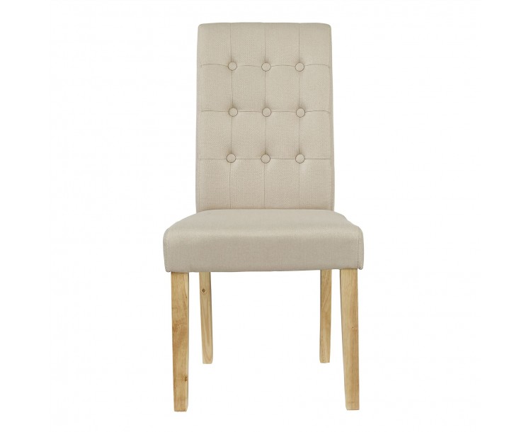 Roma Beige Padded Chair Pack of 2