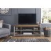 Lancaster Large TV Cabinet in Grey / Oak