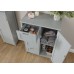 Grey 4 Drawer 1 Door Colonial Multi Storage Bathroom Unit