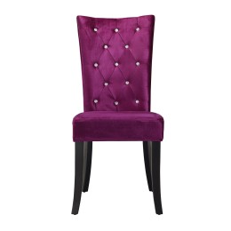 Radiance Dining Chair PUrple Velvet Pack of 2