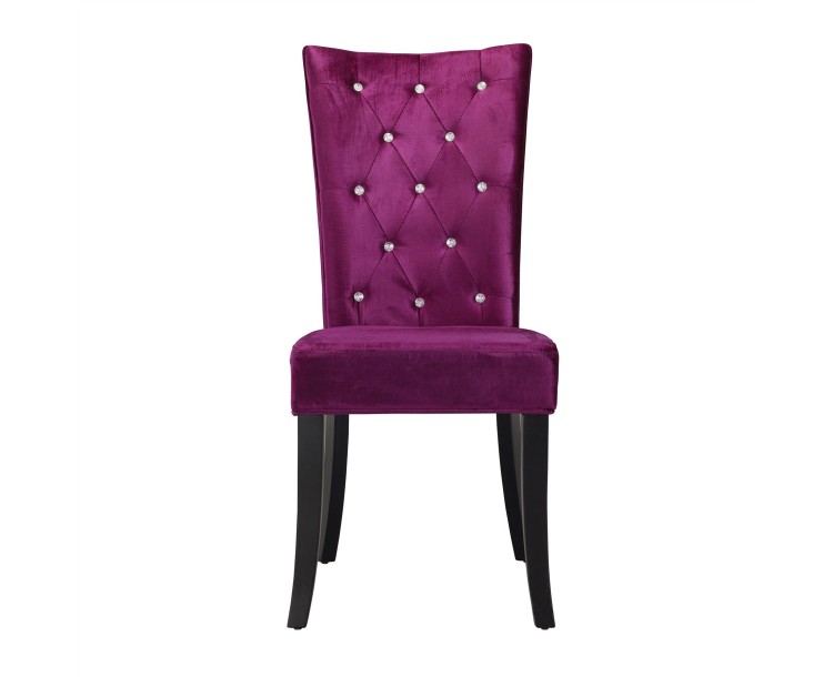 Radiance Dining Chair PUrple Velvet Pack of 2