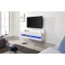 Galicia White 120cm Wall TV Unit with LED Light Living Room