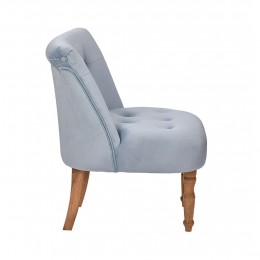 Lydia Duck Egg Blue Soft Velvet Chair