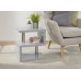 Polar High Gloss LED Side Table Grey