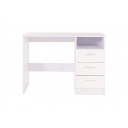 Ottawa Gloss Effect Dresser Study Desk Dressing Table Storage Drawer White