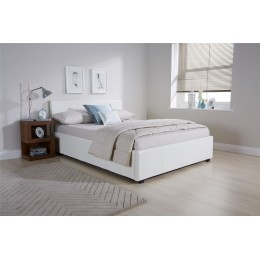 4FT6 Double Side Lift Ottoman 135cm Bed Bedframe White