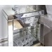 Venetian 1 Drawer Bedside Table Cabinet Clear Mirror Finish