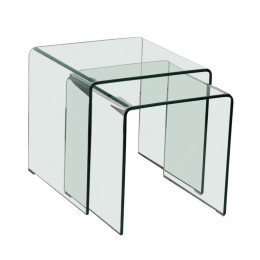 Azurro Nest of 2 Tables Glass