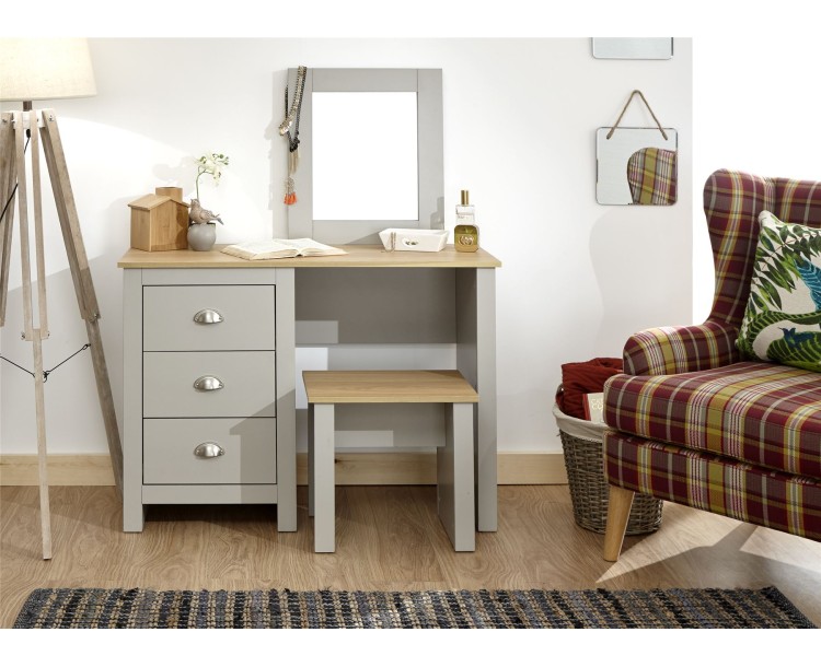 Lancaster Dressing Table Set Bedroom Furniture Grey