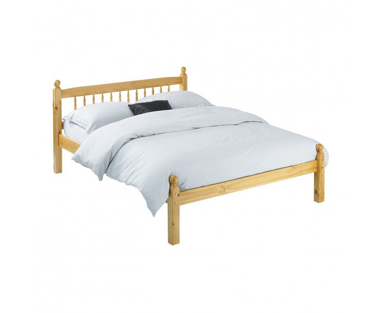 Pamela Pine Wood Finish 4FT Small Double Bed