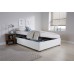 4FT Small Double Side Lift Ottoman 120cm Bed Bedframe White